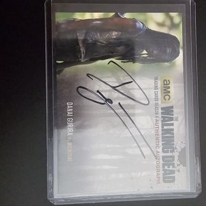 Walking dead autograph card